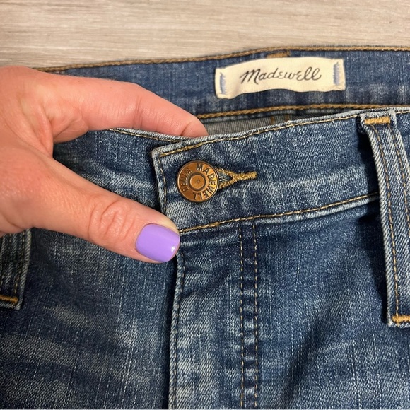 MADEWELL High Rise Skinny Drop Step Hem Distressed Jeans, Women’s Size 31 - Picture 7 of 7